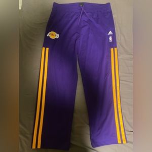 Adidas Los Angeles Lakers on court warm up pants Size 2XL W66411